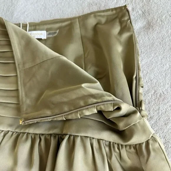 Ramy Brook Irina Flirty pleated Flounce Short Skirt